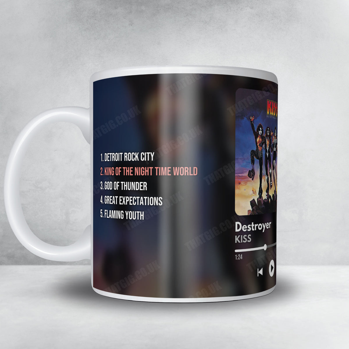 Kiss "Destroyer" Album Mug - Now Playing