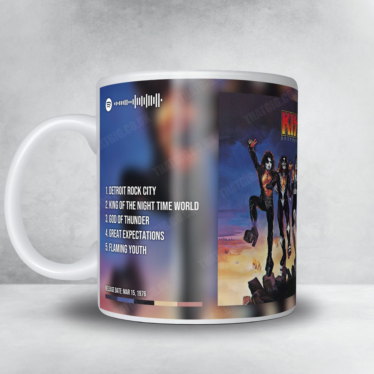 Kiss "Destroyer" Album Mug - Full Colour
