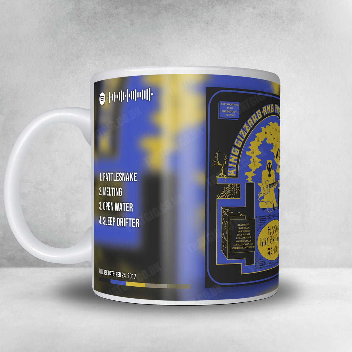 King Gizzard & The Lizard Wizard "Flying Microtonal Banana" Album Mug - Full Colour