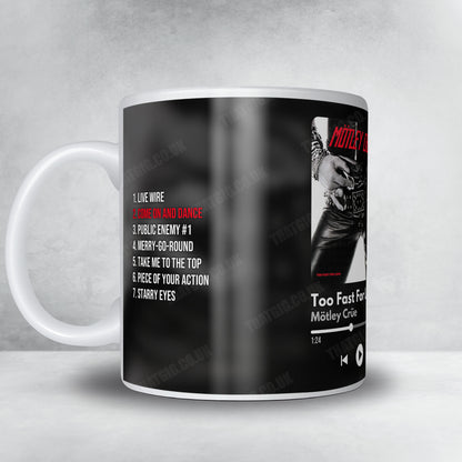 Mötley Crüe "Too Fast For Love" Album Mug - Now Playing