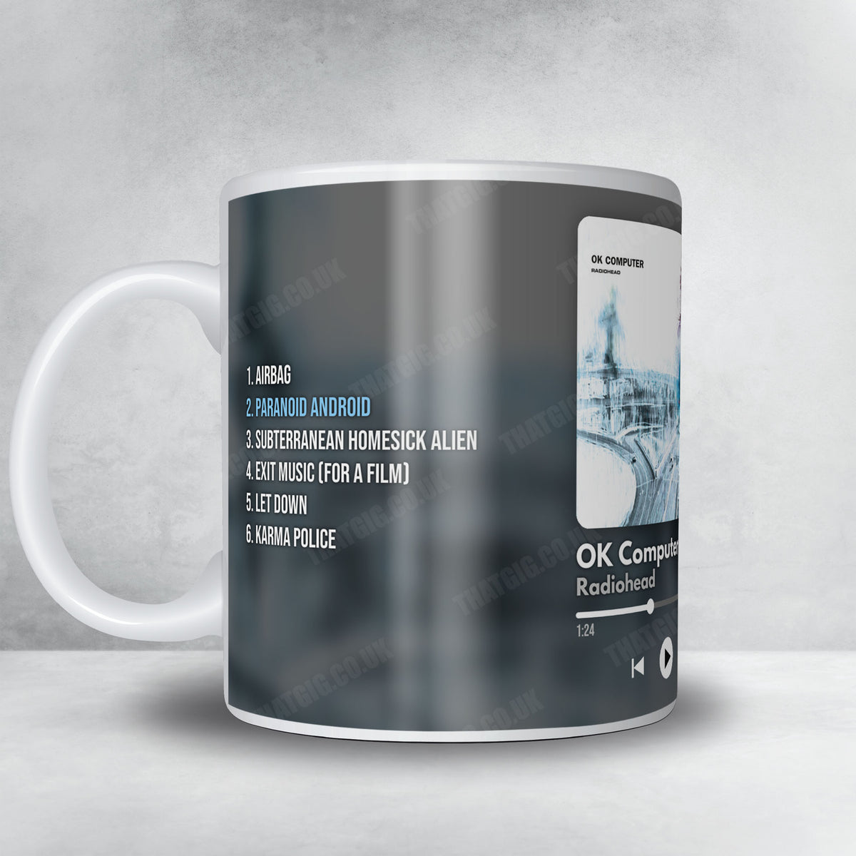 Radiohead "OK Computer" Album Mug - Now Playing