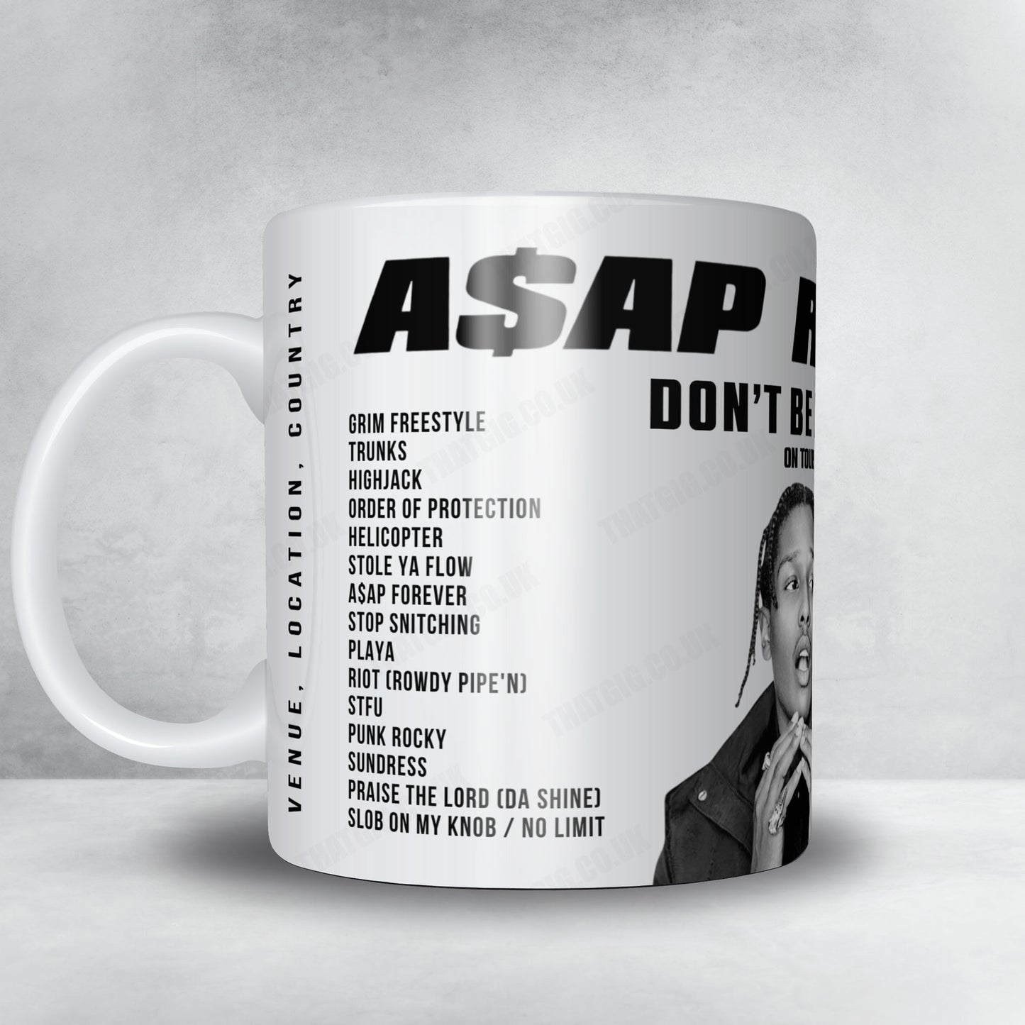 A$AP Rocky Setlist Poster - OAKA Sports Hall, Athens - October 11th, 2026
