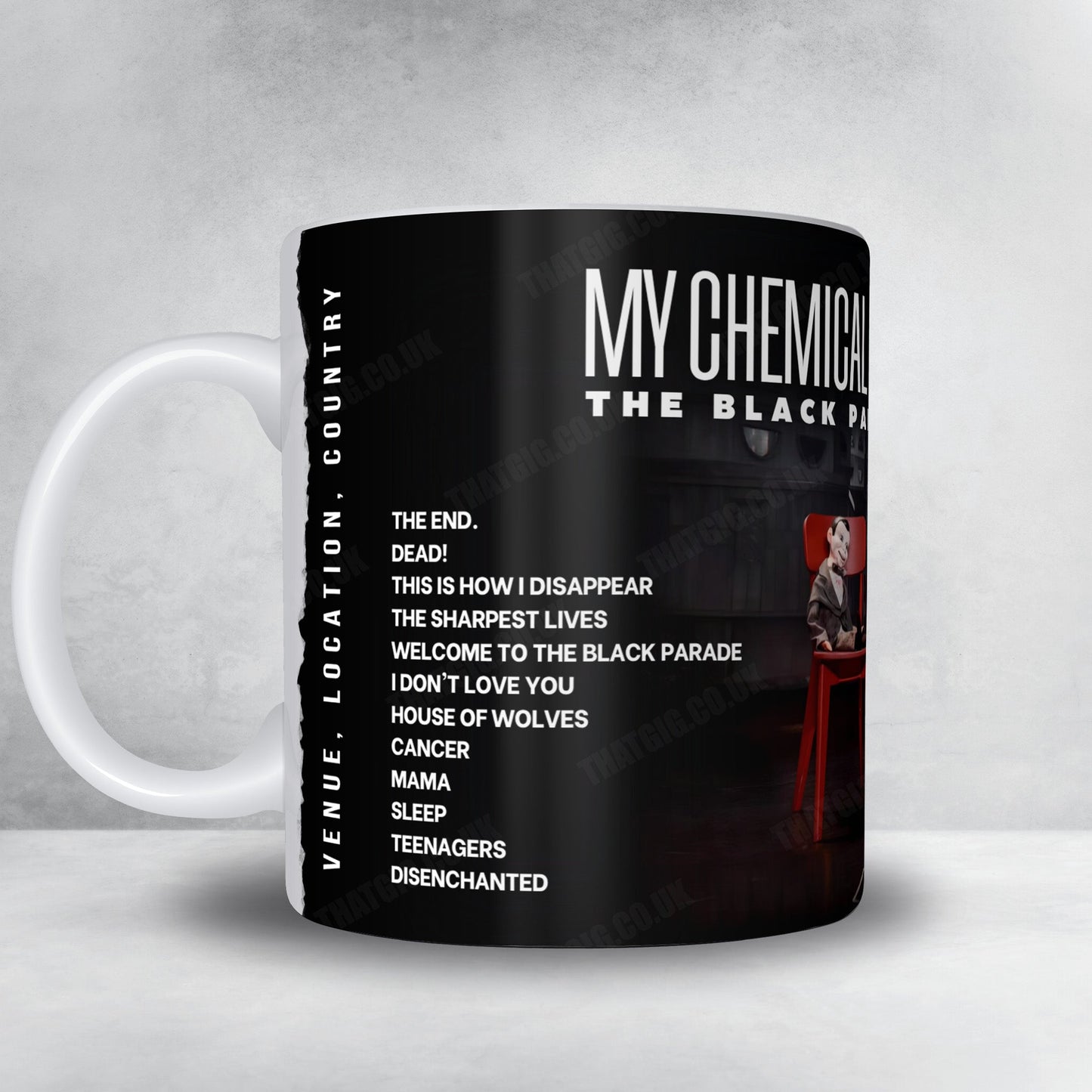 My Chemical Romance Setlist Mug - Coors Field, Denver - August 27th, 2026