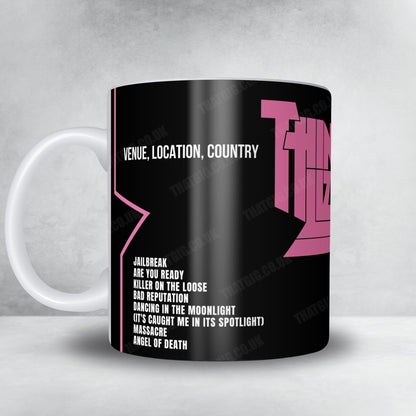 Thin Lizzy Setlist Mug - Mitsubishi Electric Halle, Dusseldorf - May 1st, 2012