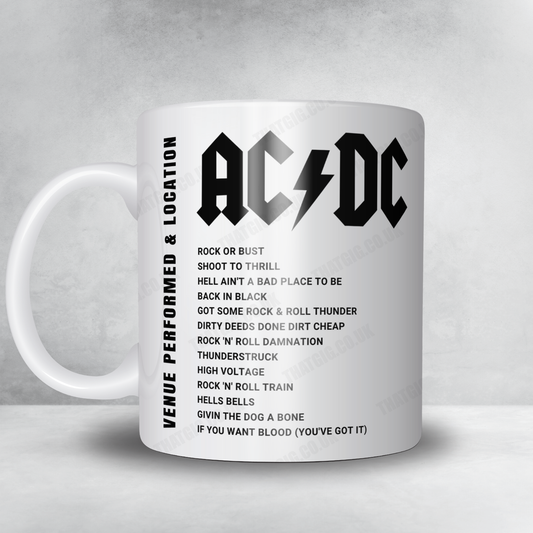 AC/DC Setlist Mug - Stade de France, Saint-Denis - May 23rd, 2015