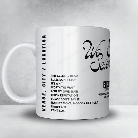 We Are Scientists Setlist Mug - Pink Whale, Bratislava - May 11th, 2025