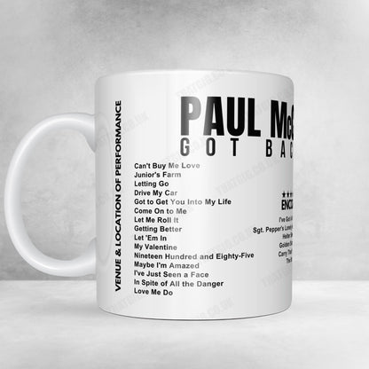 Paul McCartney Setlist Mug - Truist Field at Wake Forest, Winston-Salem - May 21st, 2022