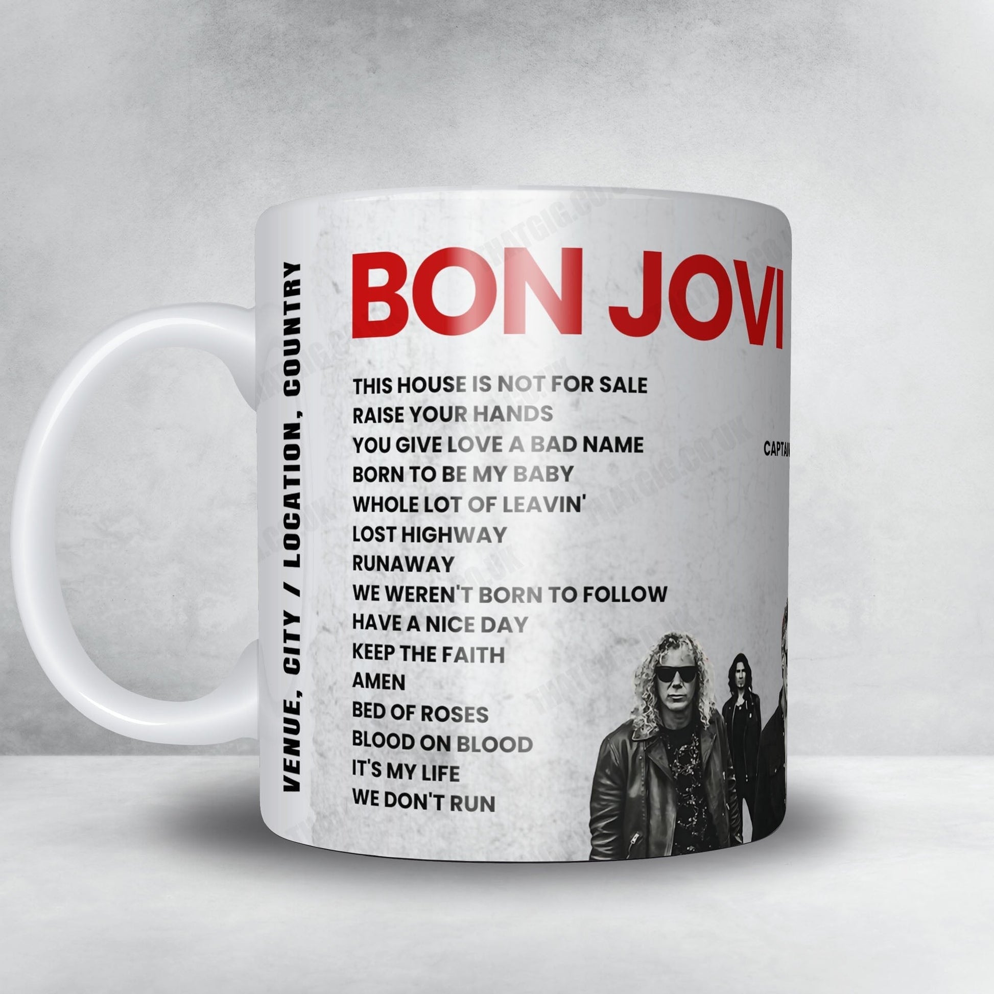 Bon Jovi Setlist Mug - Air Canada Centre, Toronto - May 12th, 2018