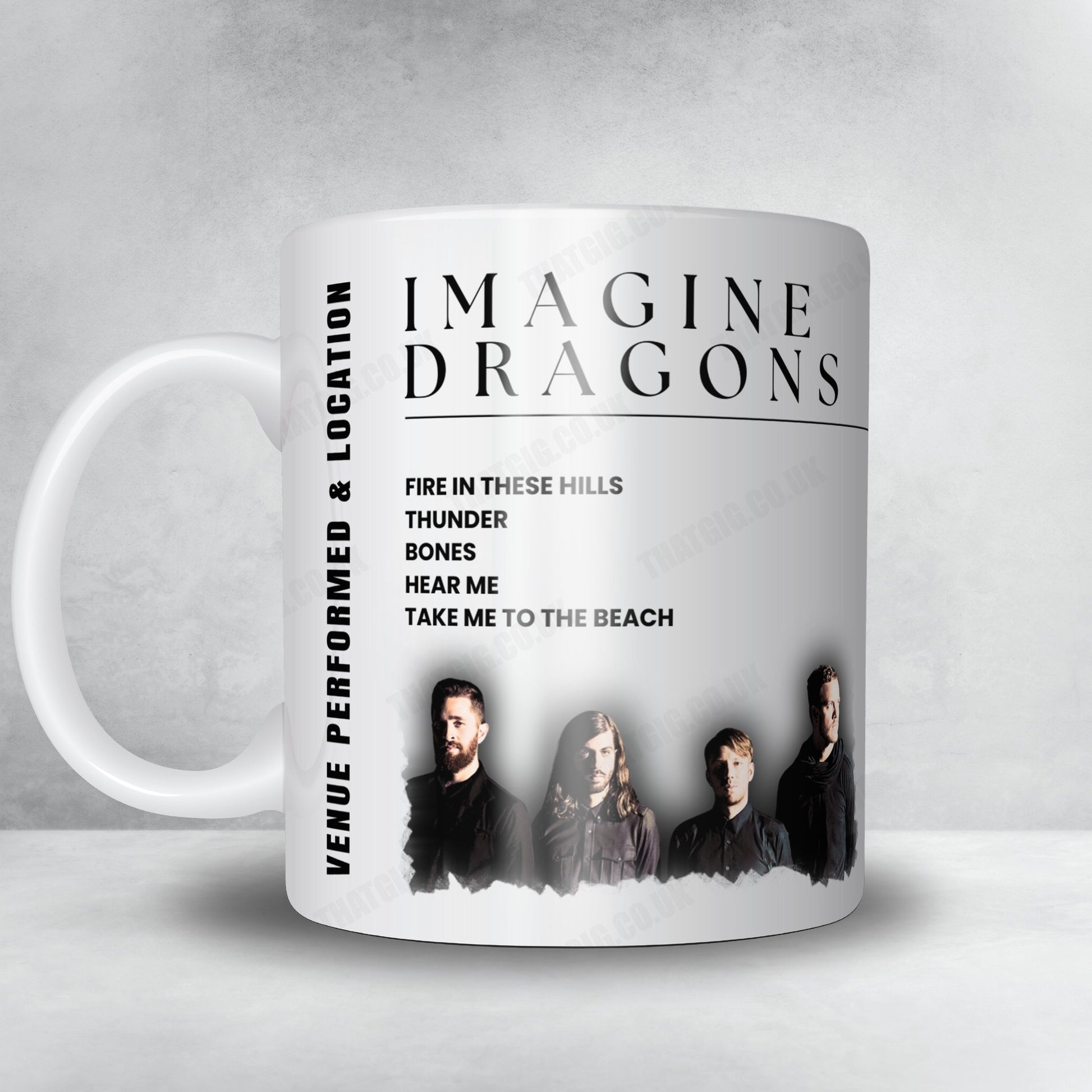 Imagine Dragons Setlist Mug - Veterans United Home Loans Amphitheater at Virginia Beach, Virginia Beach - August 26th, 2024