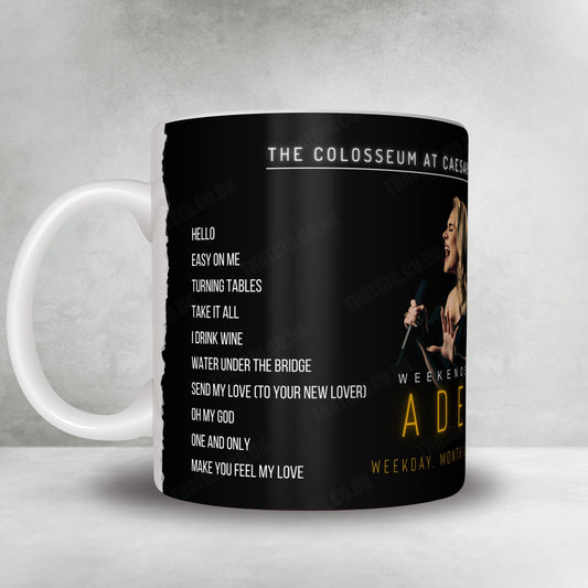 Adele Setlist Mug - The Colosseum at Caesars Palace, Las Vegas - June 17th, 2023