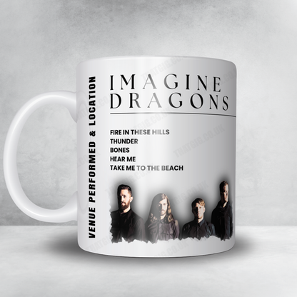 Imagine Dragons Setlist Mug - Utah First Credit Union Amphitheatre, West Valley City - October 15th, 2024