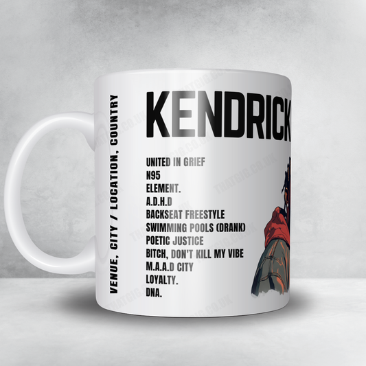 Kendrick Lamar Setlist Mug - Festhalle, Frankfurt - October 31st, 2022