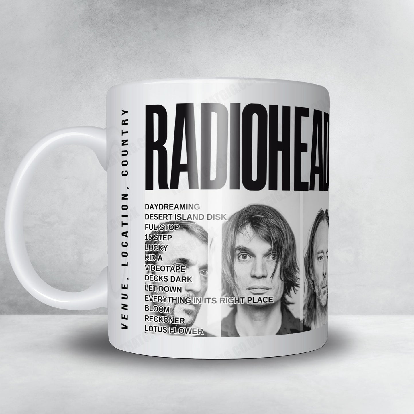 Radiohead Setlist Poster - Park HaYarkon, Tel Aviv - July 19th, 2017