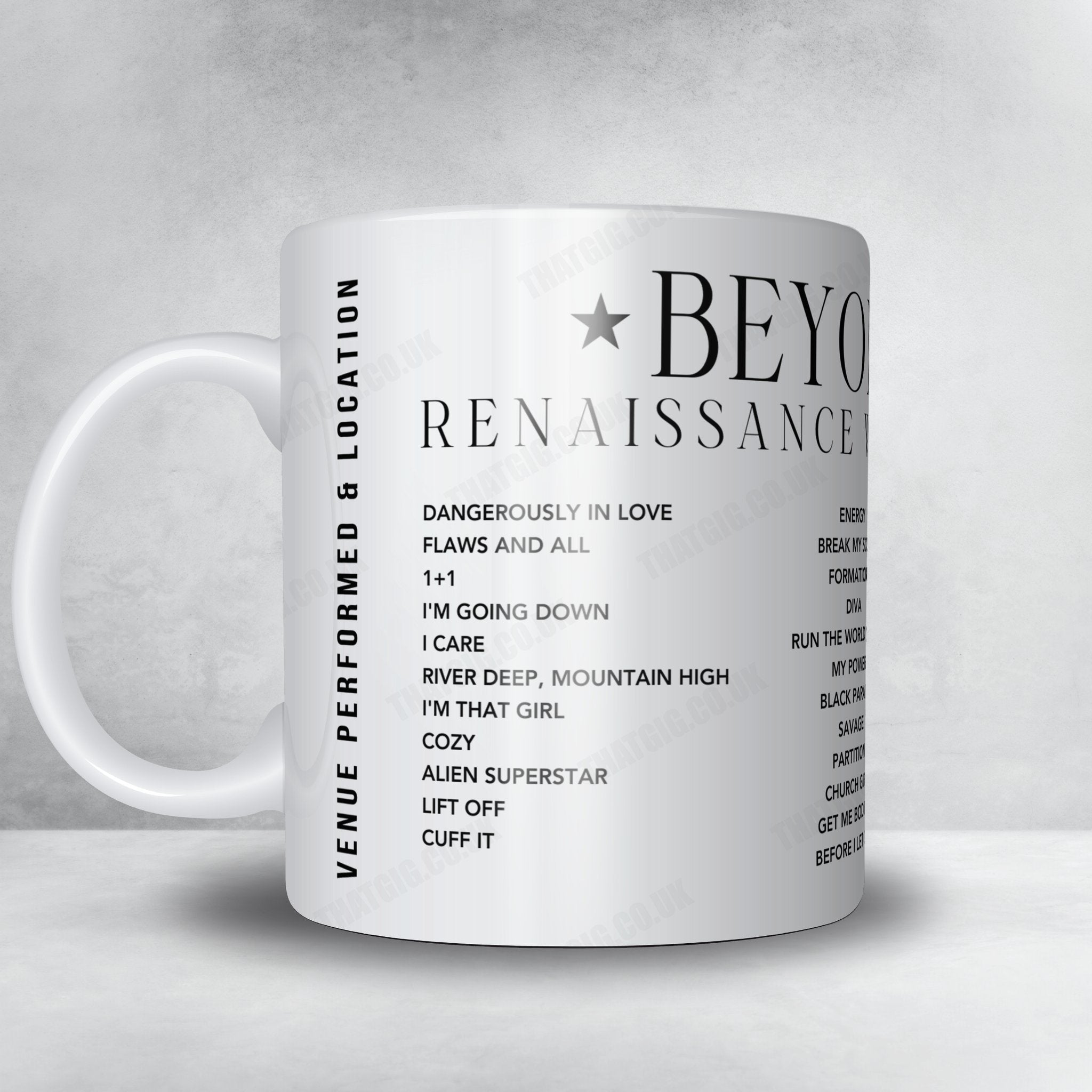 Beyoncé Setlist Mug - RheinEnergieStadion, Cologne | June 15th, 2023 ...