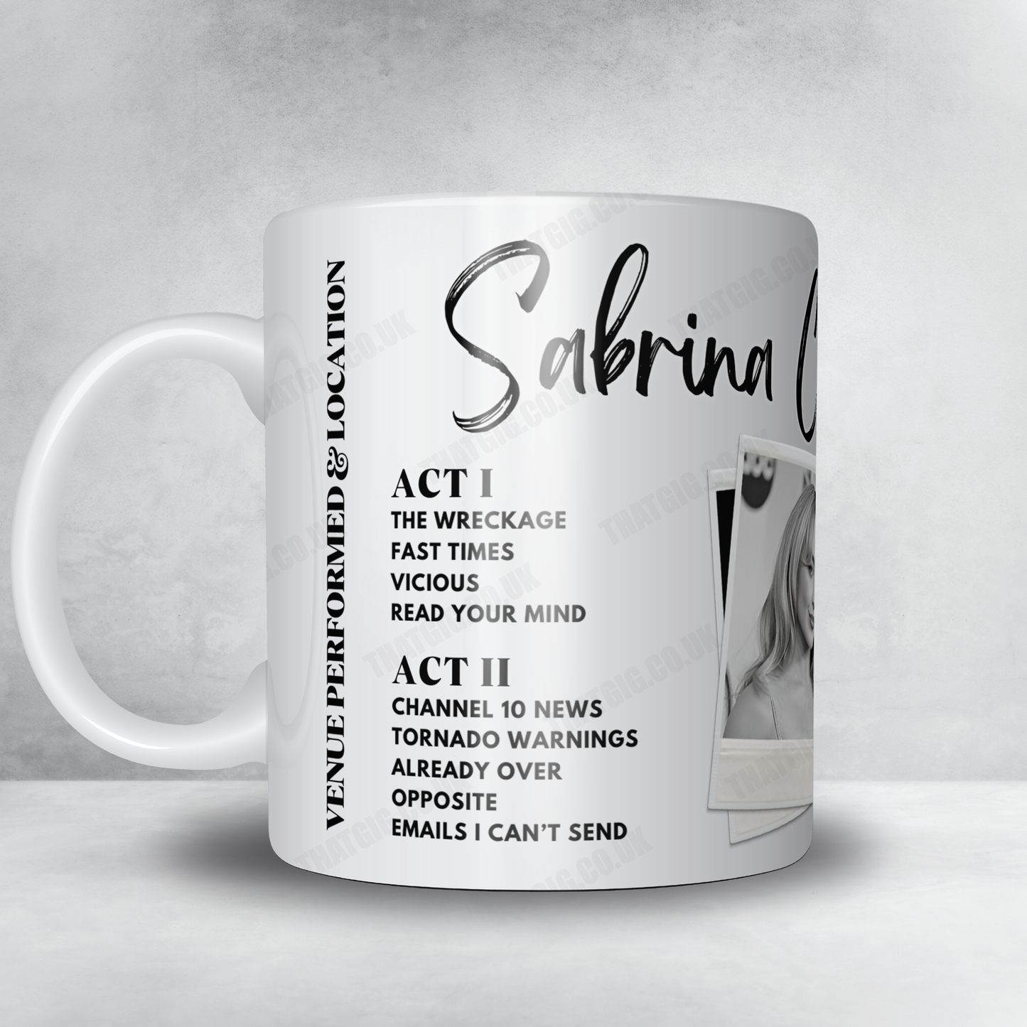Sabrina Carpenter Setlist Mug - Scotiabank Arena, Toronto, ON, Canada - September 25th, 2024
