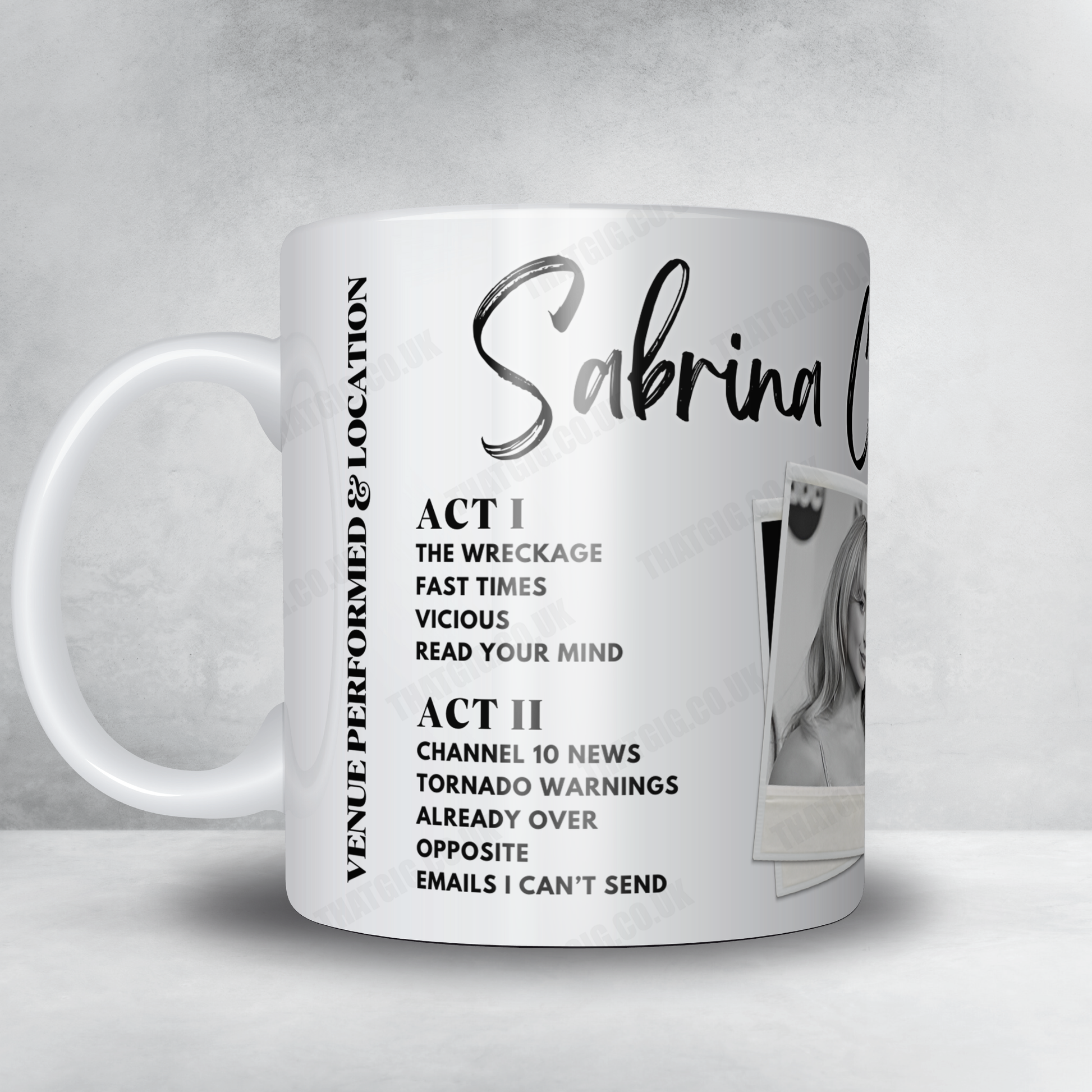 Sabrina Carpenter Setlist Mug - Scotiabank Arena, Toronto, ON, Canada - September 25th, 2024