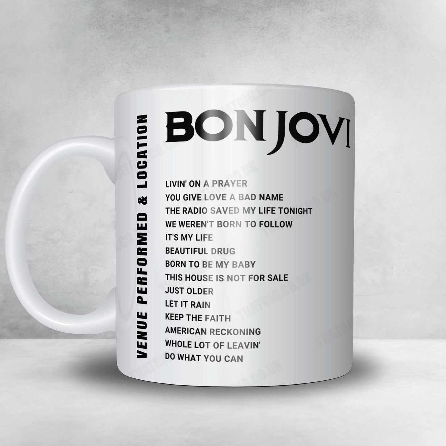 Bon Jovi Setlist Poster - Amalie Arena, Tampa - April 15th, 2022