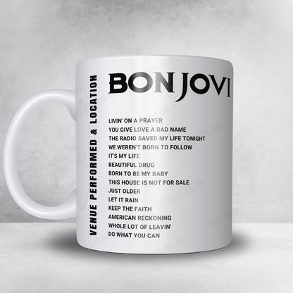 Bon Jovi Setlist Poster - Amalie Arena, Tampa - April 15th, 2022