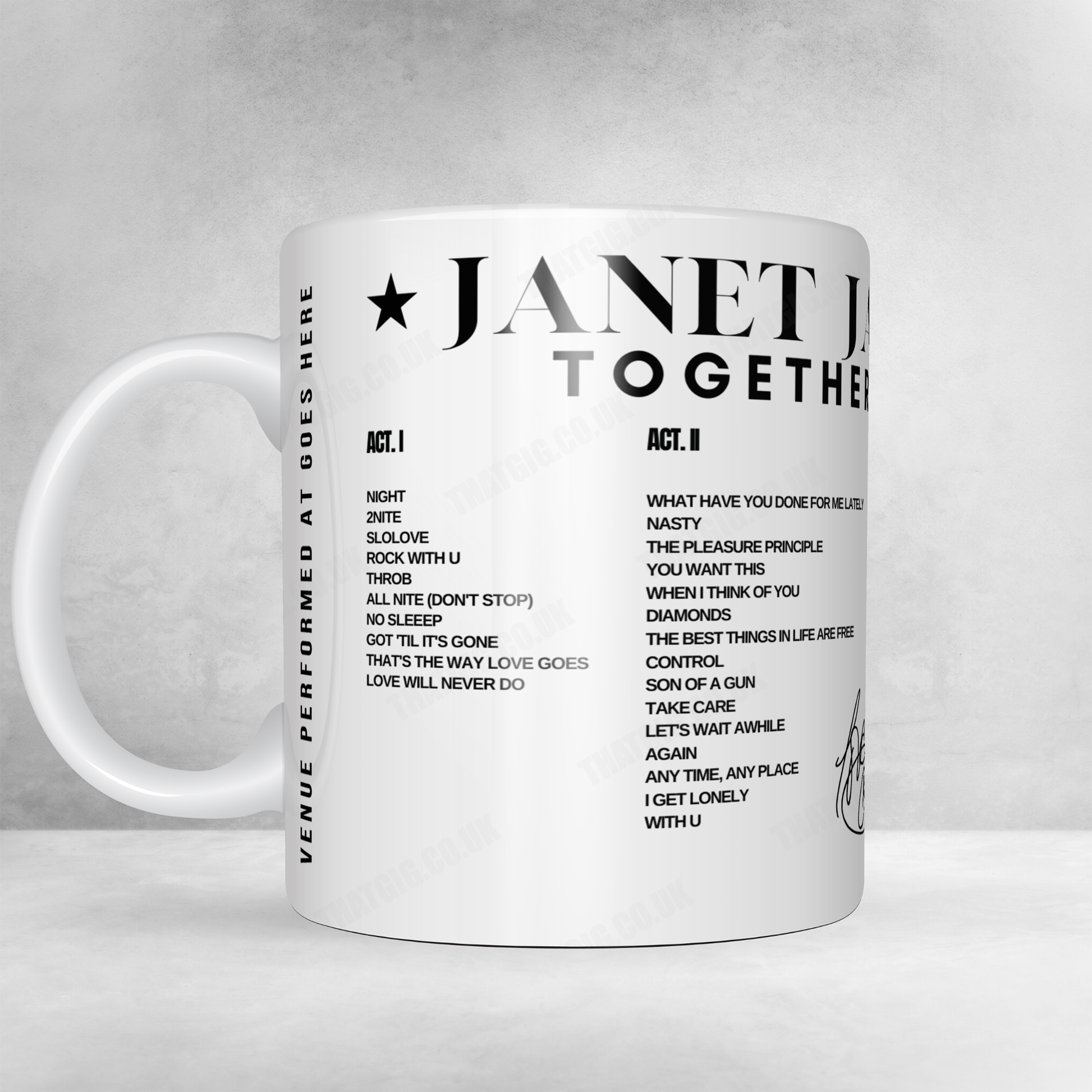 Janet Jackson Setlist Poster - State Farm Arena, Atlanta - July 21st, 2024