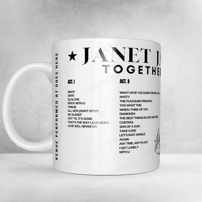 Janet Jackson Setlist Poster - State Farm Arena, Atlanta - July 21st, 2024