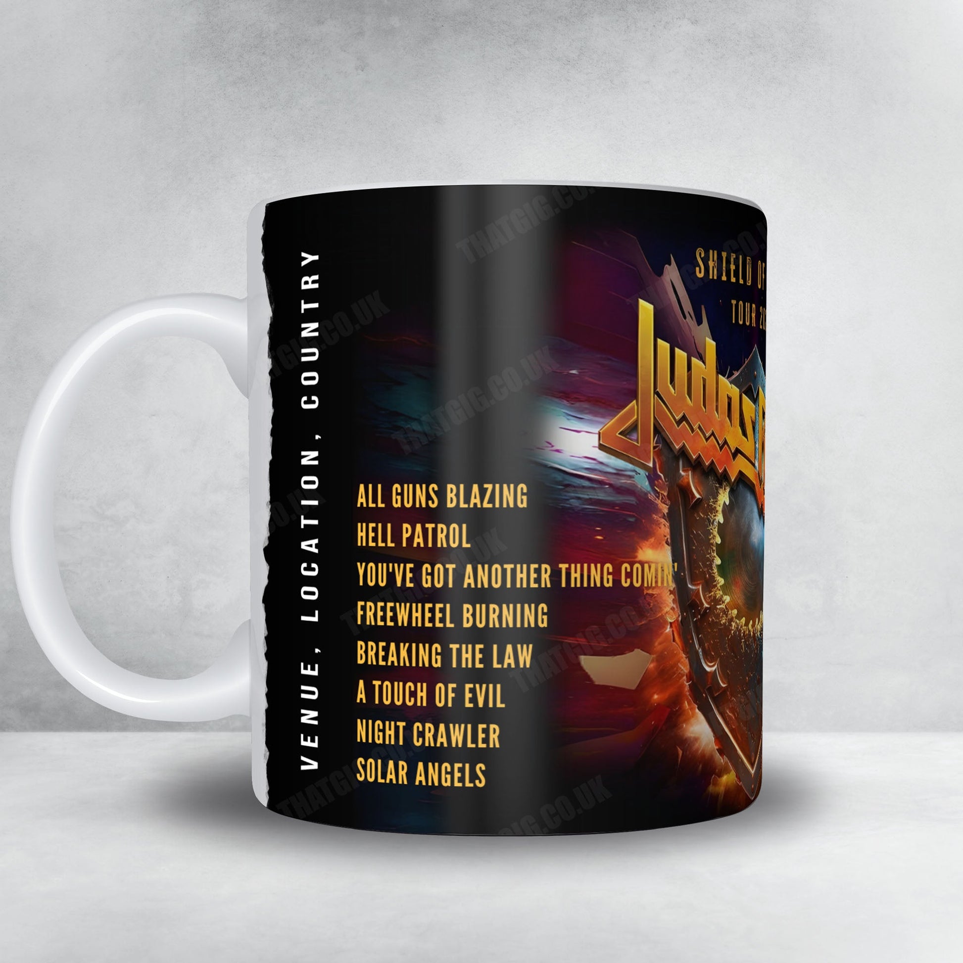 Judas Priest Setlist Mug - Artukaisten kenttä, Turku - June 12th, 2025