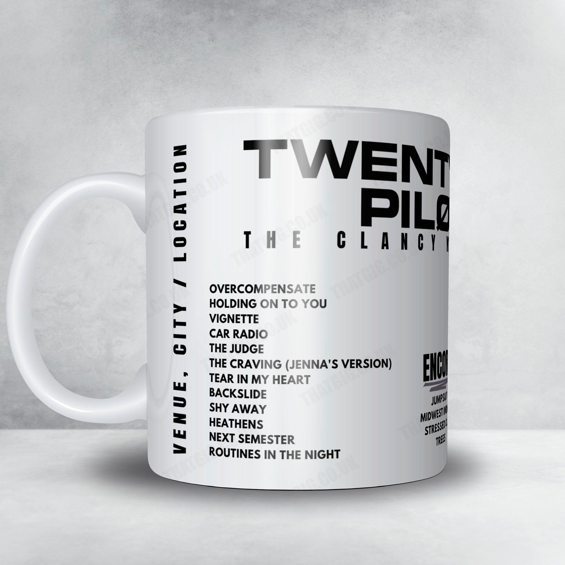 twenty one pilots Setlist Poster - Barclays Arena, Hamburg - April 7th, 2025