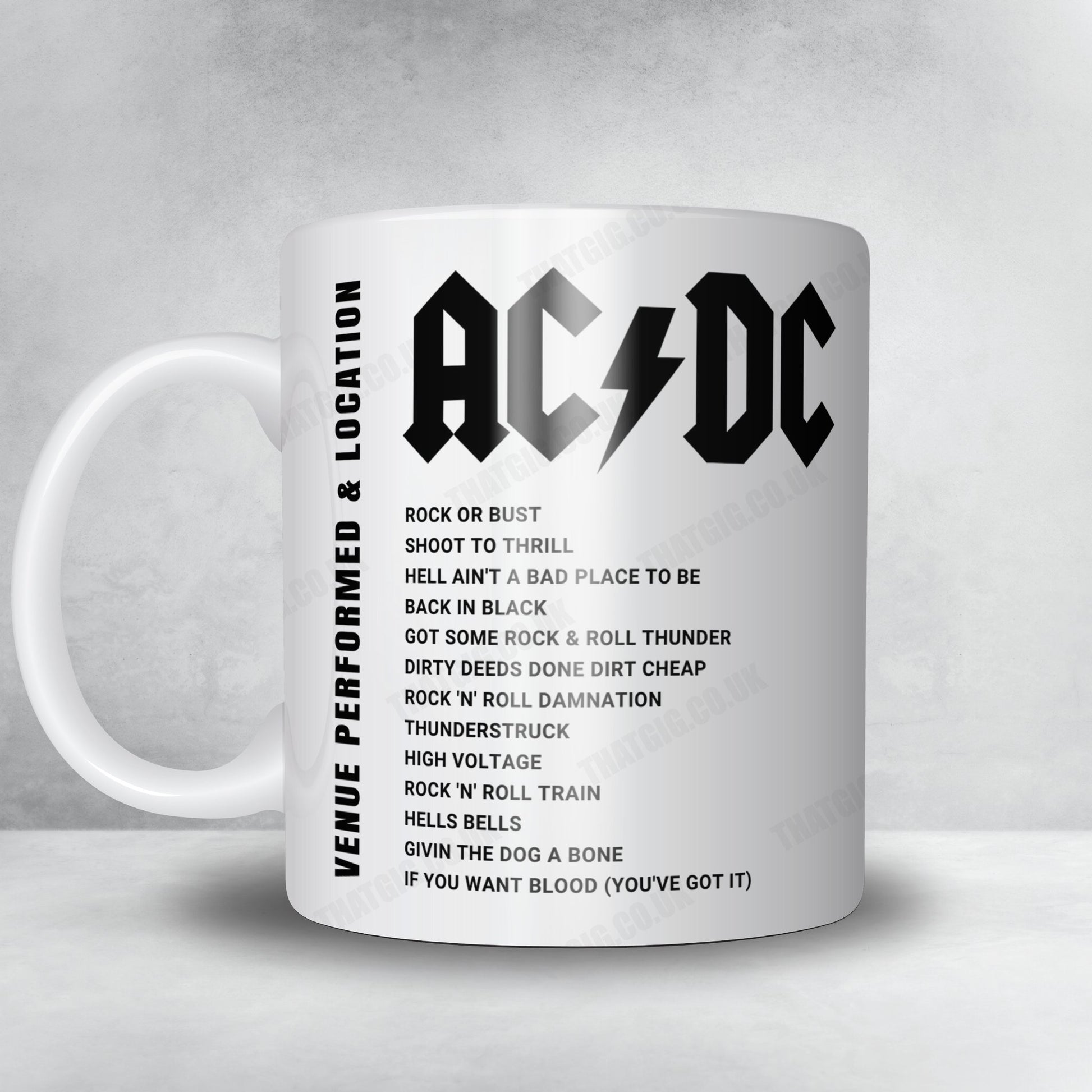 AC/DC Setlist Mug - Aviva Stadium, Dublin - July 1st, 2015