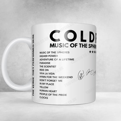 Coldplay Setlist Mug - Accor Stadium, Sydney - November 7th, 2024