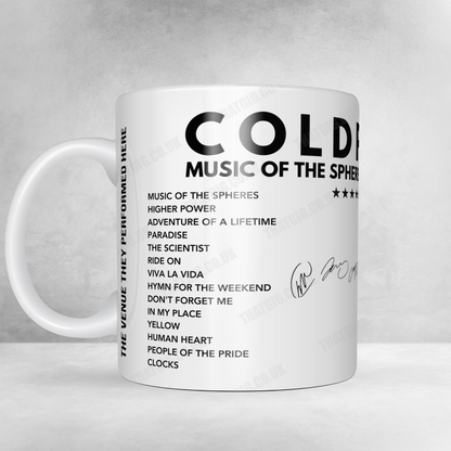 Coldplay Setlist Poster - The O2 Arena, London - December 7th, 2024