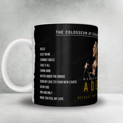 Adele Setlist Poster - The Colosseum at Caesars Palace, Las Vegas - February 24th, 2024
