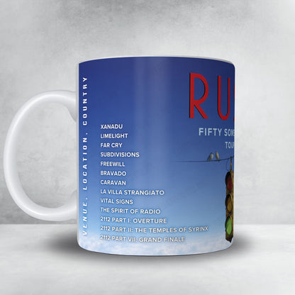 Rush Setlist Mug - Scotiabank Arena, Toronto - August 7th, 2026
