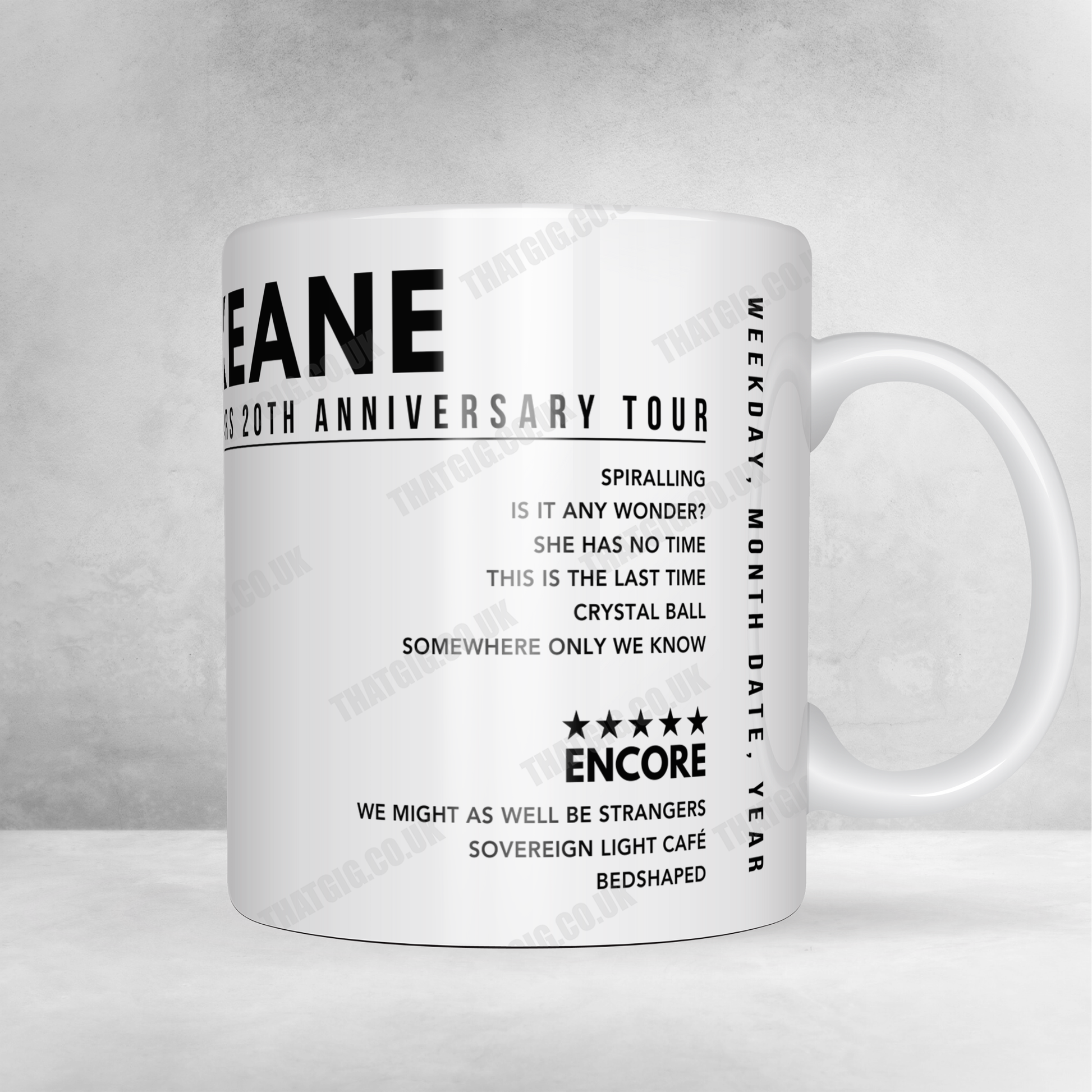 Keane Setlist Poster - Co-op Live, Manchester - October 19th, 2024