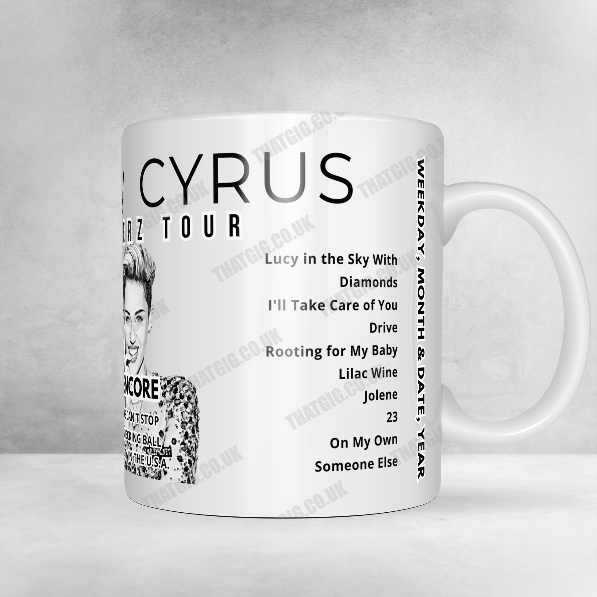 Miley Cyrus Setlist Poster - Telemundo Center, Miami - December 31st, 2022