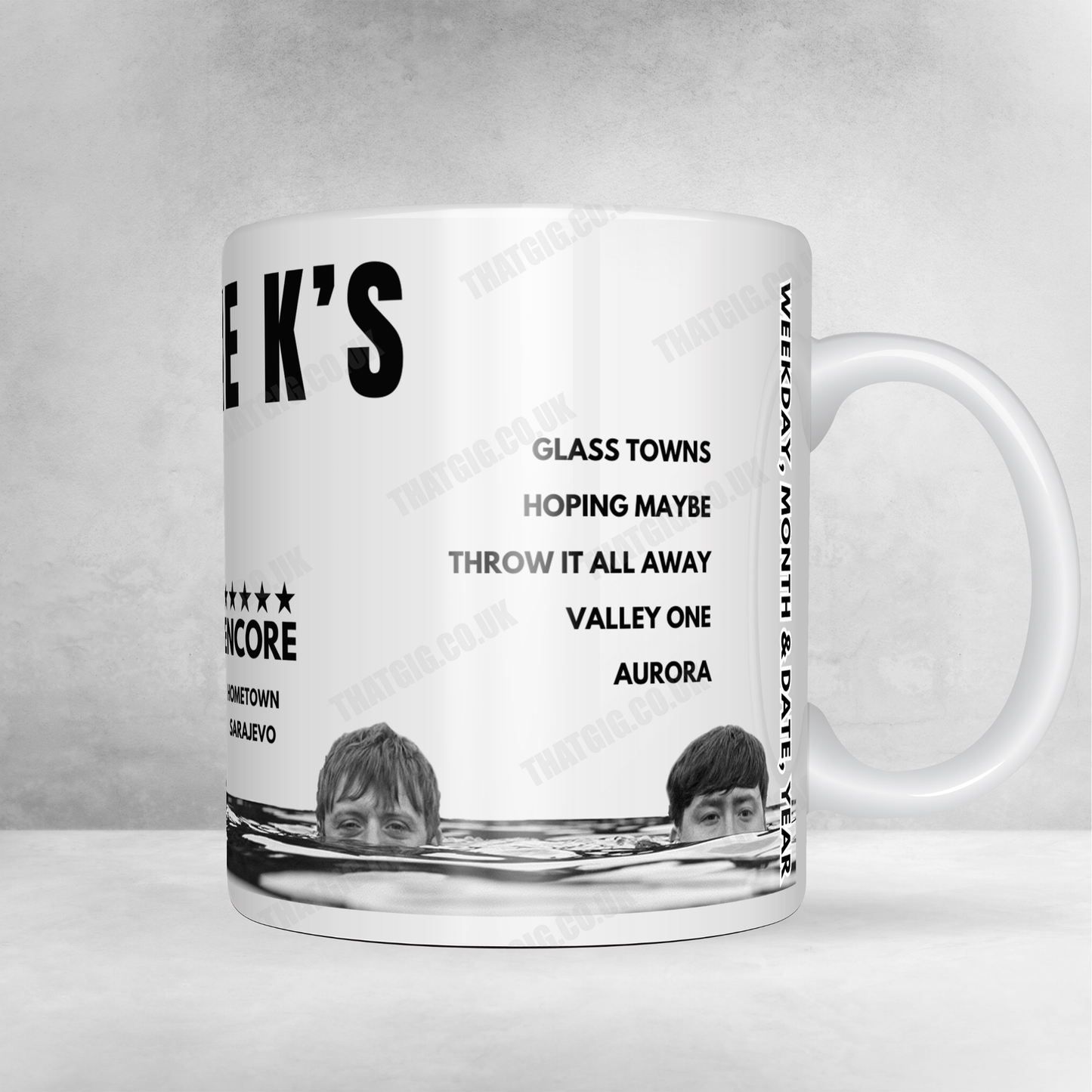 The K's Setlist Poster - Teesside University Student Union, Middlesbrough, England - November 28th, 2024