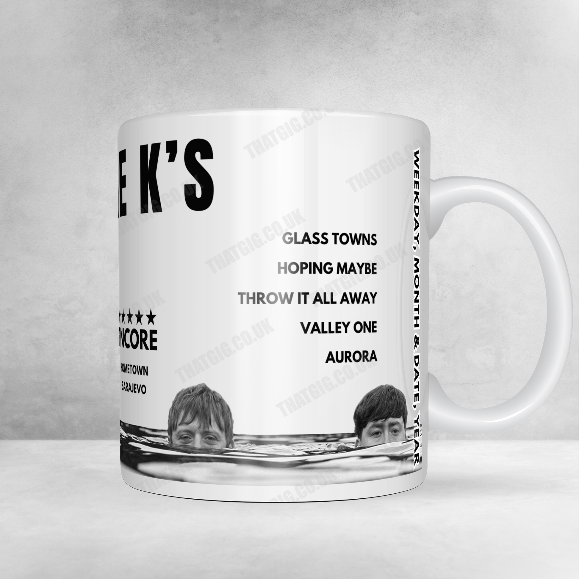 The K's Setlist Poster - Teesside University Student Union, Middlesbrough, England - November 28th, 2024