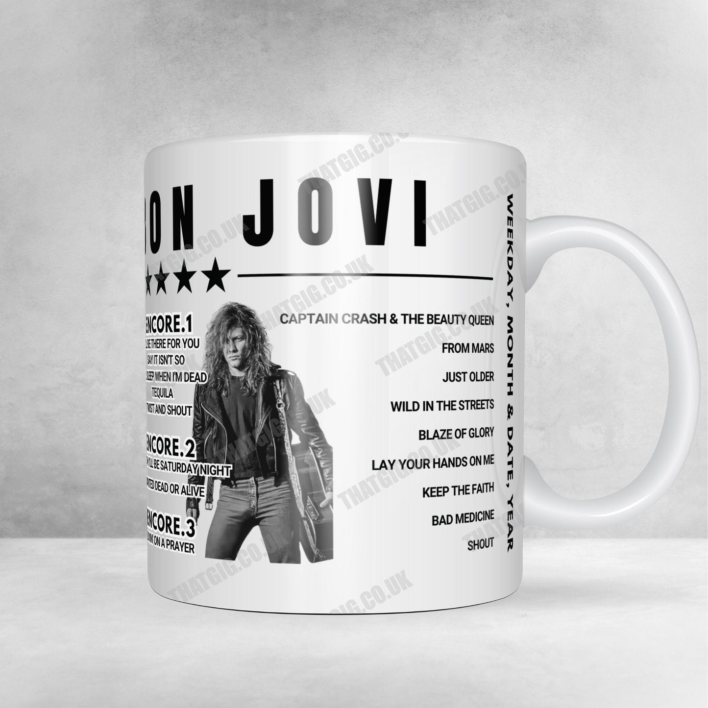Bon Jovi Setlist Poster - American Airlines Center, Dallas, USA - April 28th, 2022