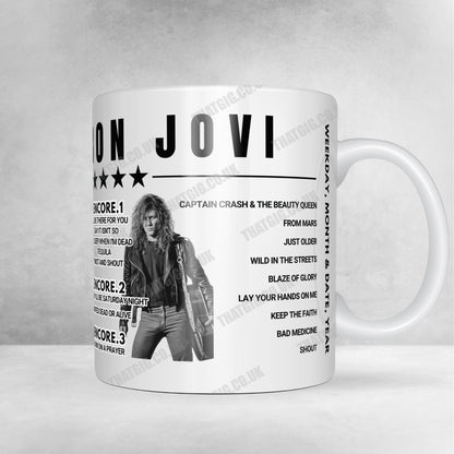 Bon Jovi Setlist Poster - American Airlines Center, Dallas, USA - April 28th, 2022