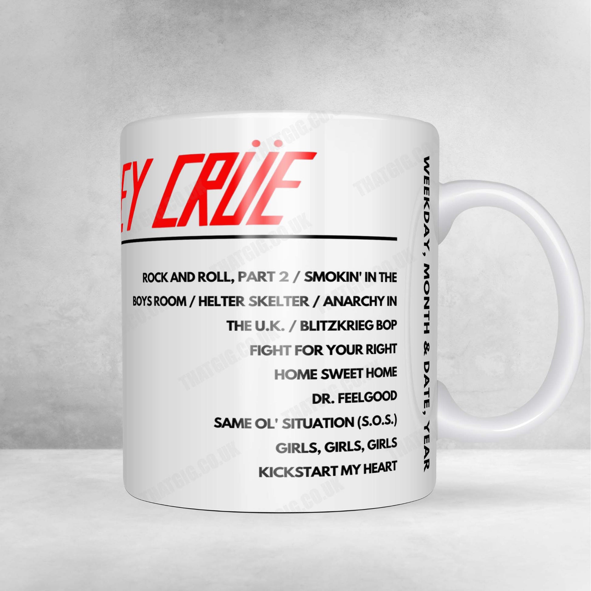 Mötley Crüe Setlist Poster - Whisky A Go Go, West Hollywood - October 11th, 2024