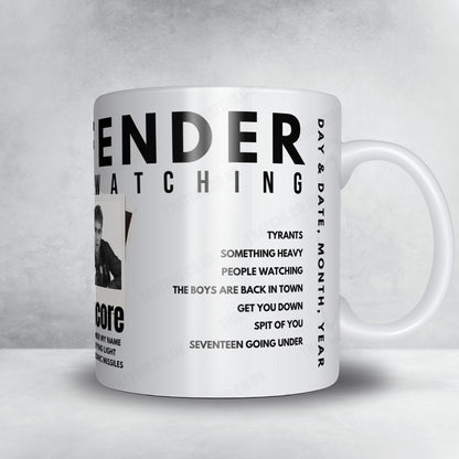 Sam Fender Setlist Mug - Royal Highland Centre Showground, Ingliston - August 22nd, 2025