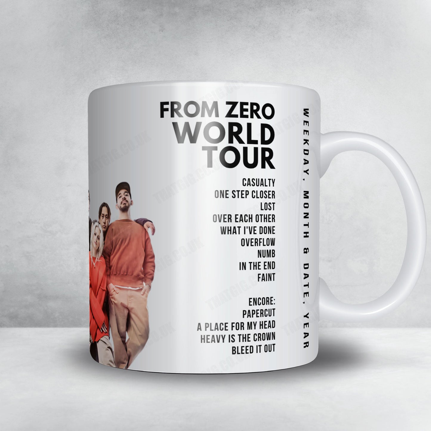 Linkin Park Setlist Mug - Spark Arena, Auckland - March 18th, 2026