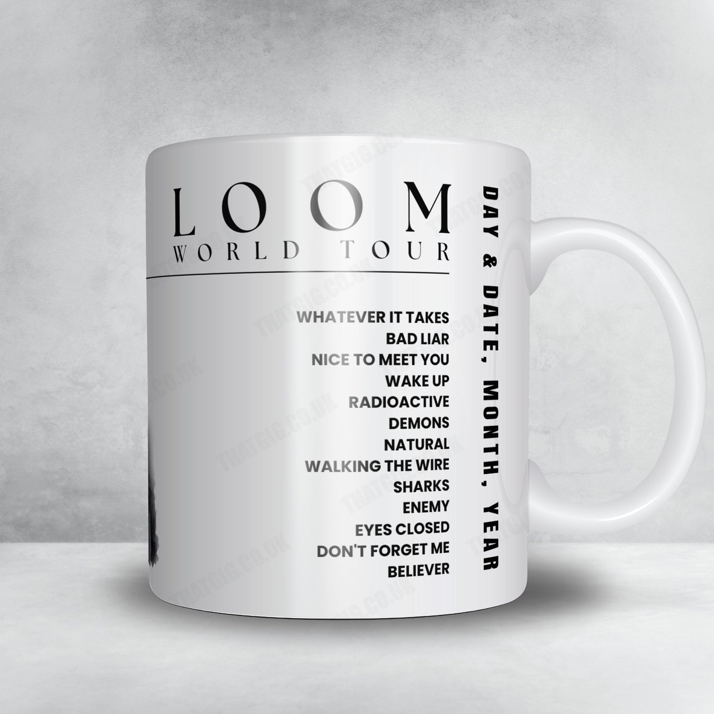 Imagine Dragons Setlist Mug - Veterans United Home Loans Amphitheater at Virginia Beach, Virginia Beach - August 26th, 2024