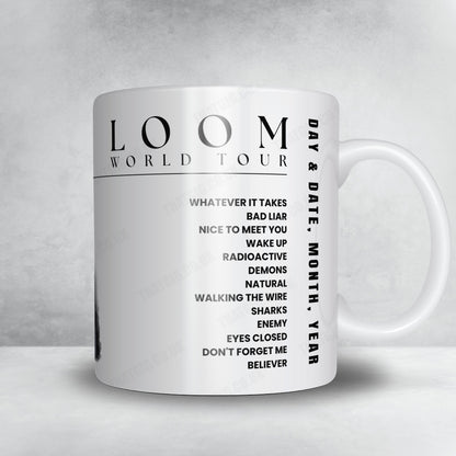 Imagine Dragons Setlist Mug - Veterans United Home Loans Amphitheater at Virginia Beach, Virginia Beach - August 26th, 2024