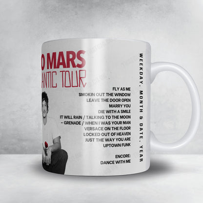 Bruno Mars Setlist Mug - Levi's Stadium, Santa Clara - October 10th, 2026