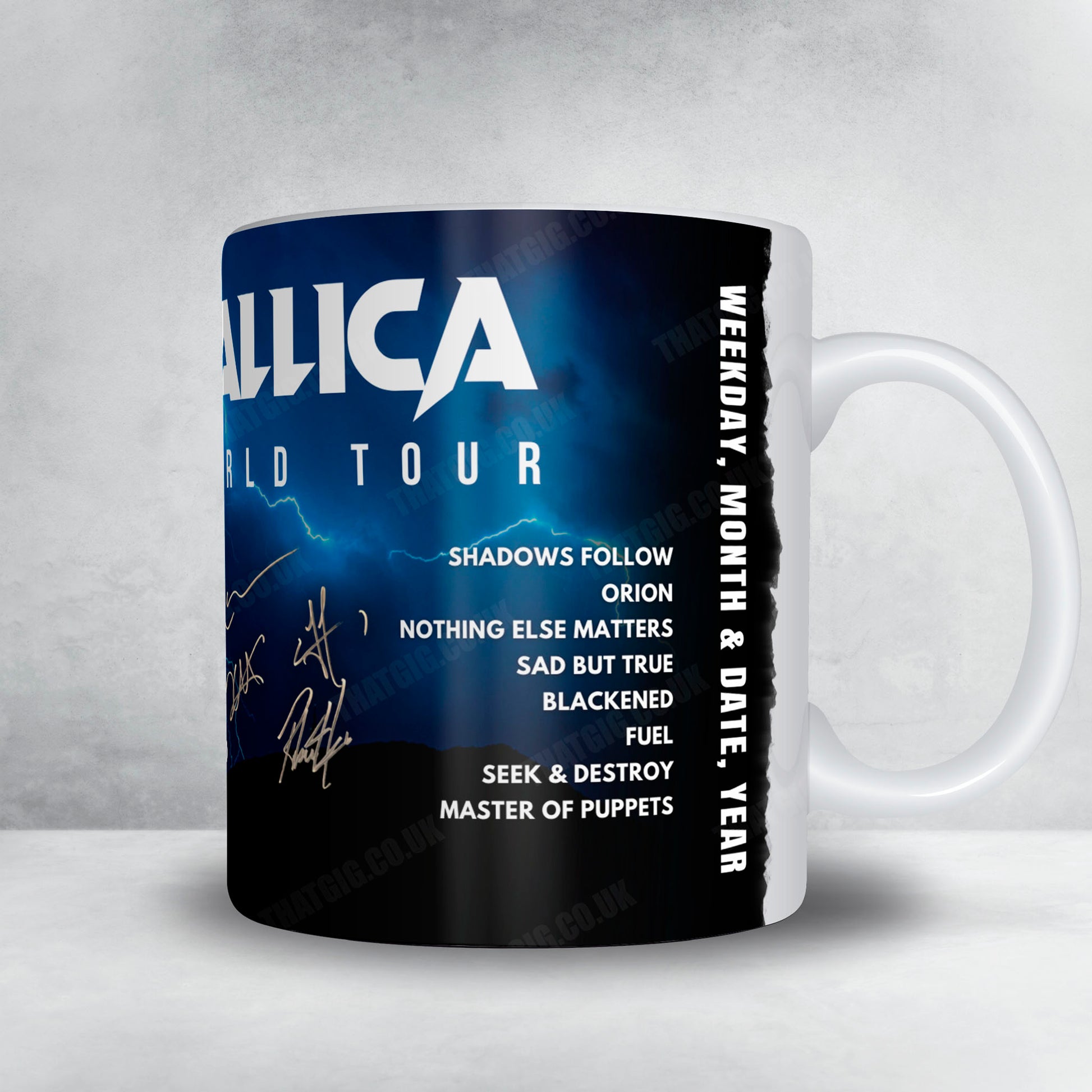 Metallica Setlist Mug - Lincoln Financial Field, Philadelphia - May 25th, 2025