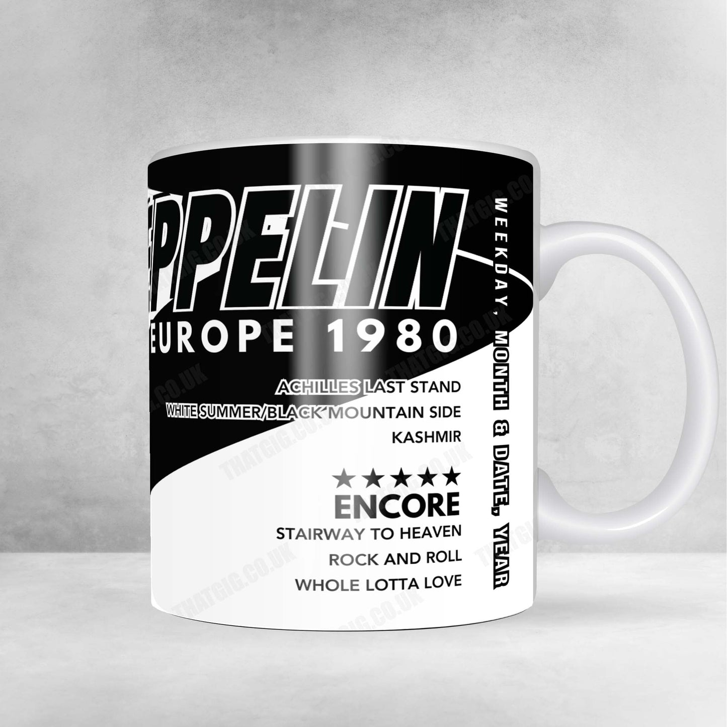 Led Zeppelin Setlist Mug - Madison Square Garden, New York - May 14th, 1988