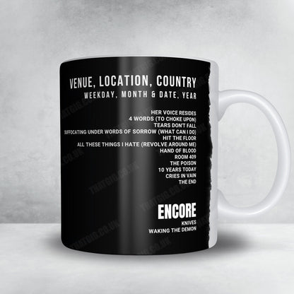 Bullet for My Valentine Setlist Mug - Parque Viva, Alajuela - December 2nd, 2025