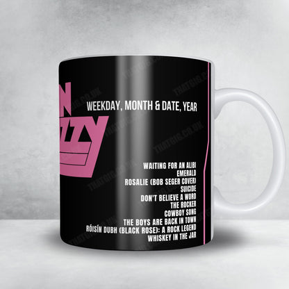 Thin Lizzy Setlist Mug - EVAN Theatre, Penrith - March 8th, 2013