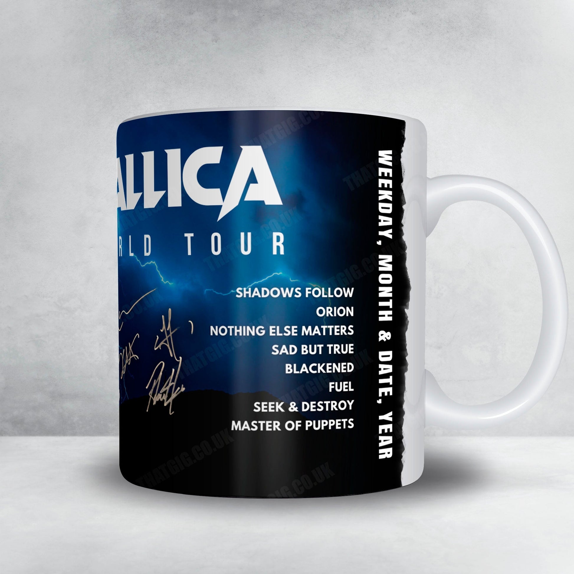 Metallica Setlist Mug - Lusail International Circuit, Doha - November 30th, 2025