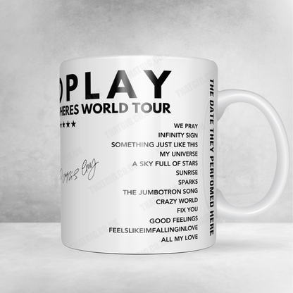 Coldplay Setlist Poster - Glastonbury, Worthy Farm - June 29th, 2024