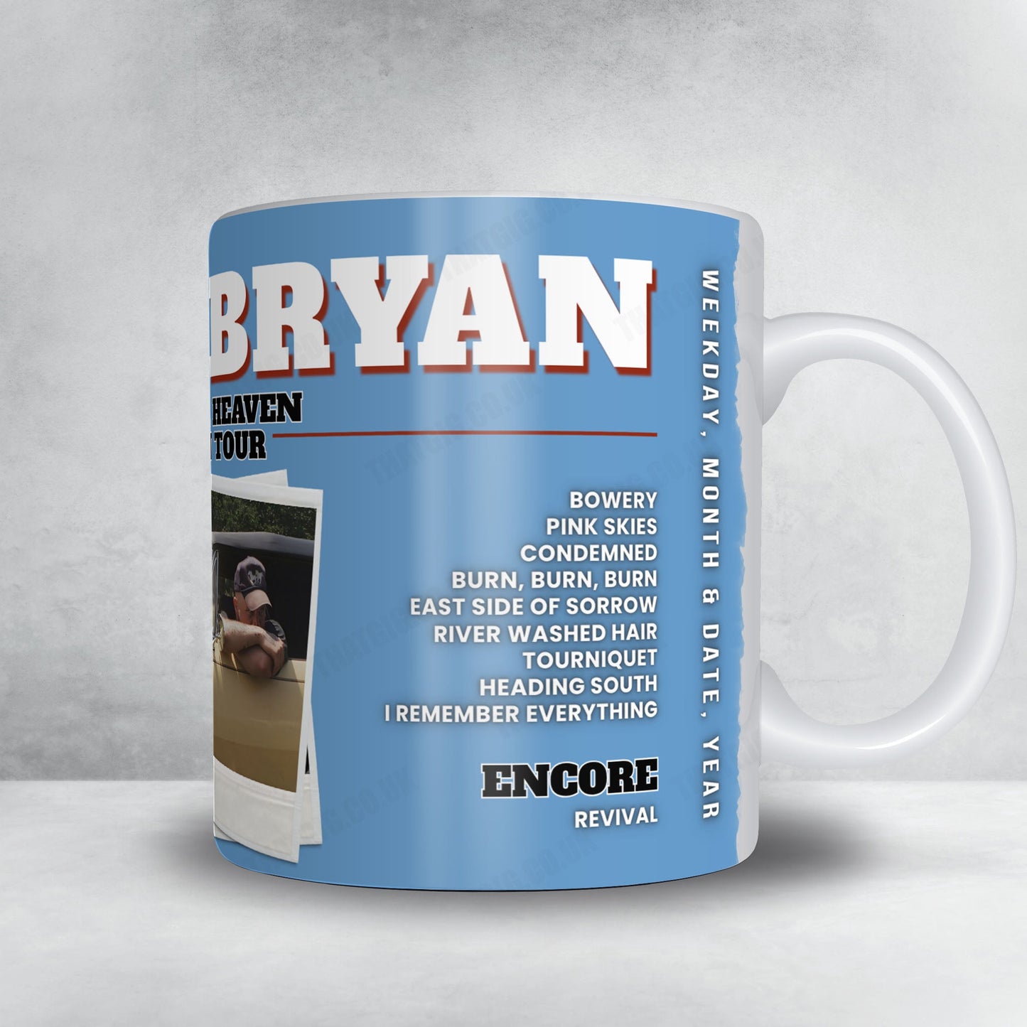 Zach Bryan Setlist Mug - Philips Stadion, Eindhoven - June 9th, 2026